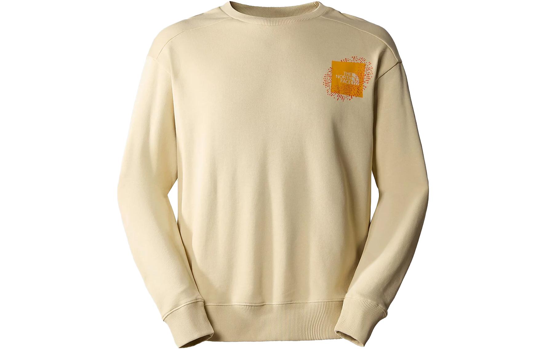 TNF FW23 NSE Graphic Knit Crewneck Sweatshirt Yellow - NF0A8531-3X4
