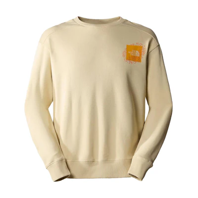 TNF FW23 NSE Graphic Knit Crewneck Sweatshirt Yellow - NF0A8531-3X4
