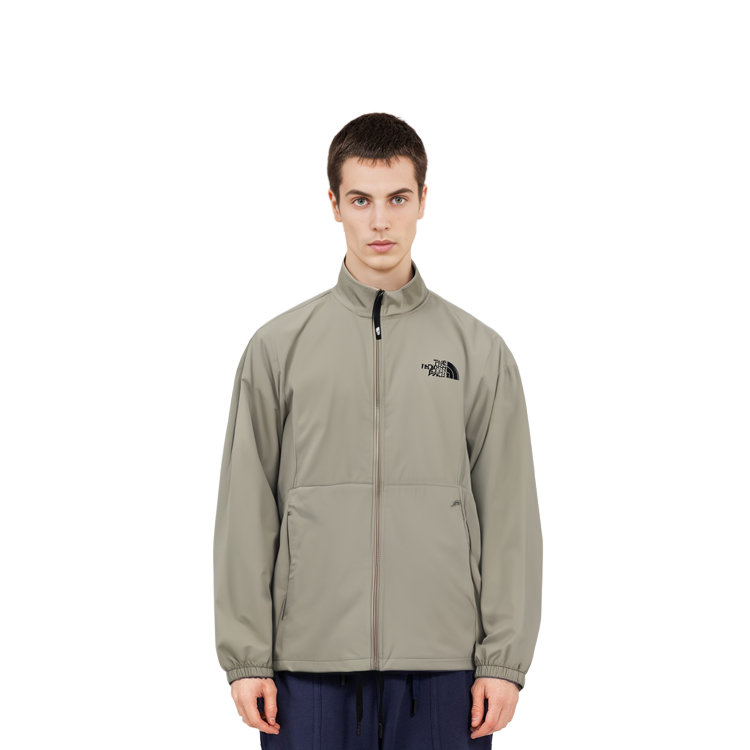 TNF FW23 Rest EX Windproof Breathable Lightweight Jacket Grey Beige Unisex NJ3LP02L 圖 5