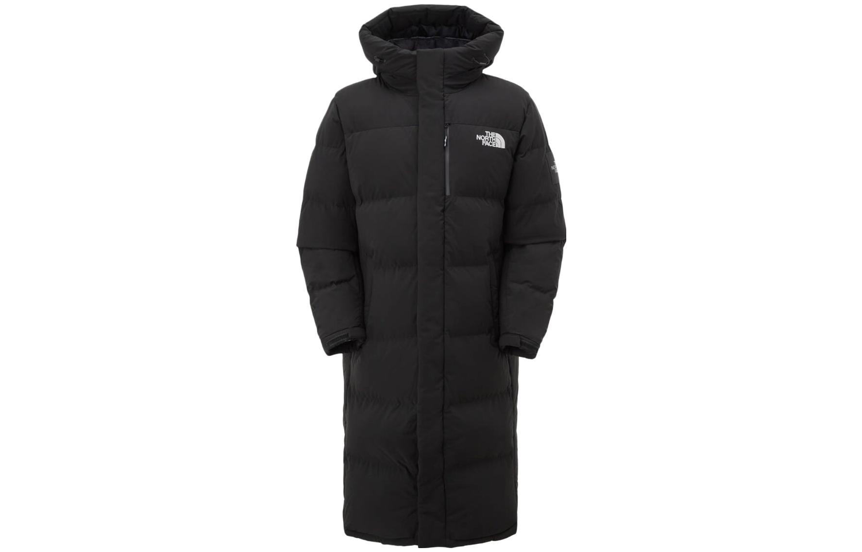 The North Face FW23 Unisex Black Reflective Logo Long Down Jacket Coat NC1DP51J