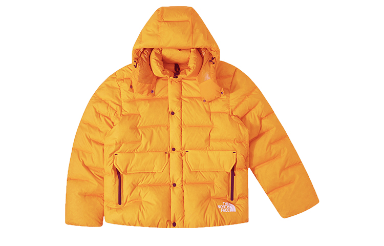 TNF FW23 Urban Exploration Detachable Hood Down Jacket Yellow NF0A832R-56P