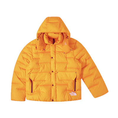 TNF FW23 Urban Exploration Detachable Hood Down Jacket Yellow NF0A832R-56P
