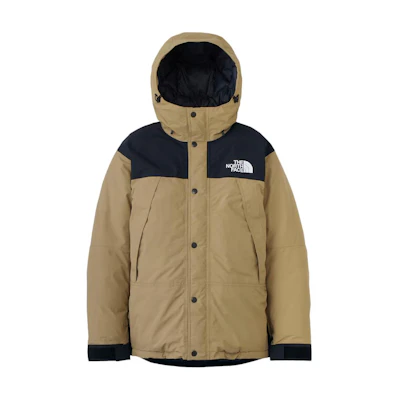 TNF FW24 Baltro Series Brown Hooded Down Jacket with Logo Embroidery. ND92454-KT