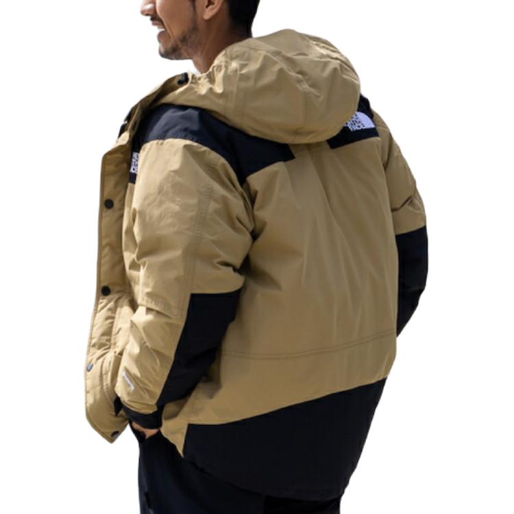 Sizing The North Face FW24 Chaqueta de Plumas Marrón Baltro con Capucha y Logo Bordado. ND92454-KT