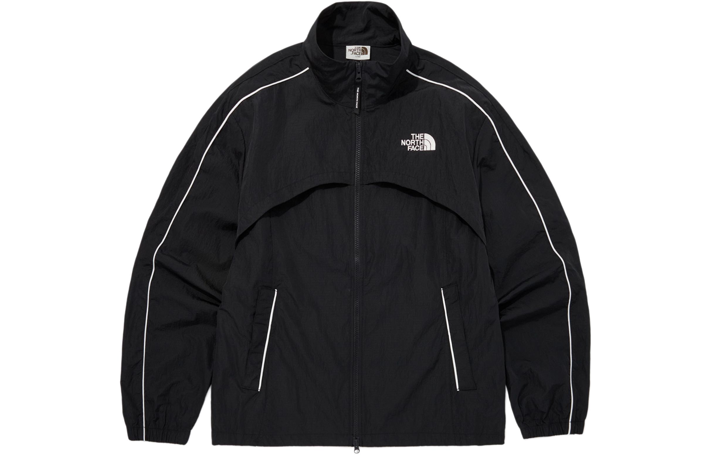 The North Face FW24 Black Windproof Waterproof Unisex Jacket with Embroidered Logo NJ3BQ05J