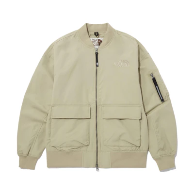 TNF FW24 Khaki Utility Bomber Jacket Unisex NJ3BP12L
