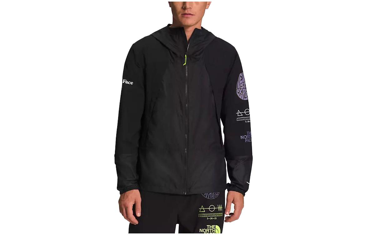 TNF Geometric Graphic Colorblock Jacket Black Long Sleeve NF0A7ZXU-JK3 圖 2