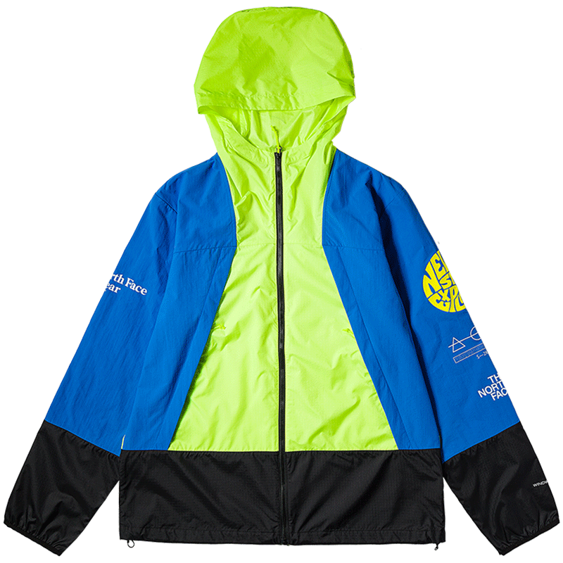 TNF Geometric Print Colorblock Jacket Yellow NF0A7ZXU-HRO