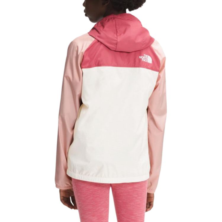 TNF Girls' Colorblock Windproof Half-Zip Hoodie Jacket - Pink NF0A53CQ-396 圖 6