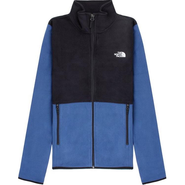 TNF Glacier Fleece Jacket - Black/Blue Outdoor Warmth NF0A4AJC-MPF