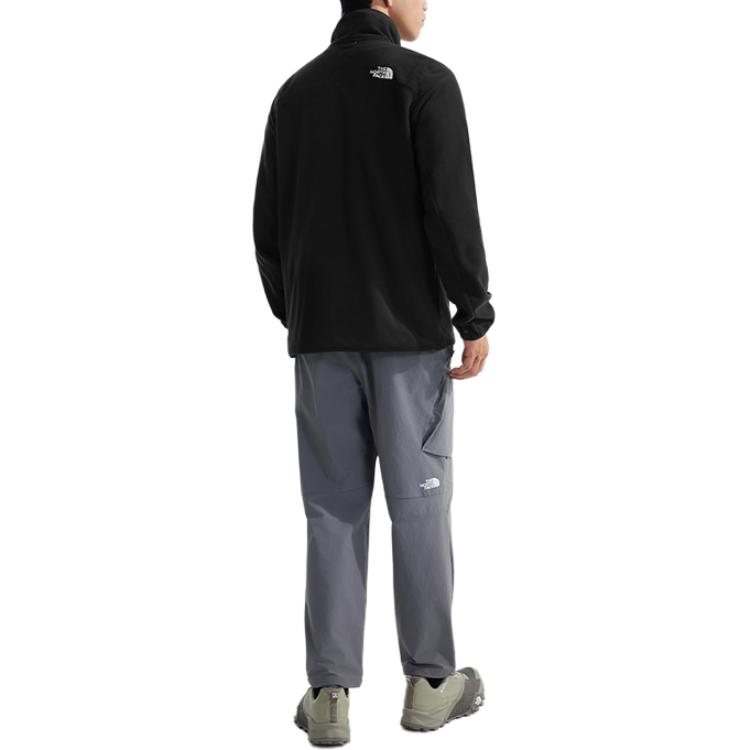 Shop The North Face Glacier 抓絨外套 戶外運動 - 宇宙黑 NF0A8AYK-4H0