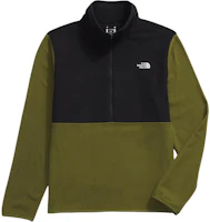 The North Face Glacier Pullover - Olive Green/Black Colorblock Fleece NF0A8AZB-RMO The North Face Glacier Pullover - Olive Green/Black Colorblock Fleece NF0A8AZB-RMO