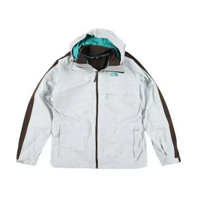 TNF Glacier Triclimate Logo Hoodie Jacket Ice Grey NF0A3RSA-WXF