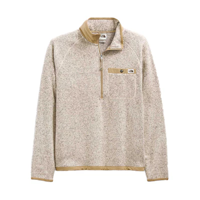 TNF Gordon Lyons Winter Oatmeal Fleece Half-Zip Logo Jacket NF0A5GL2-11F