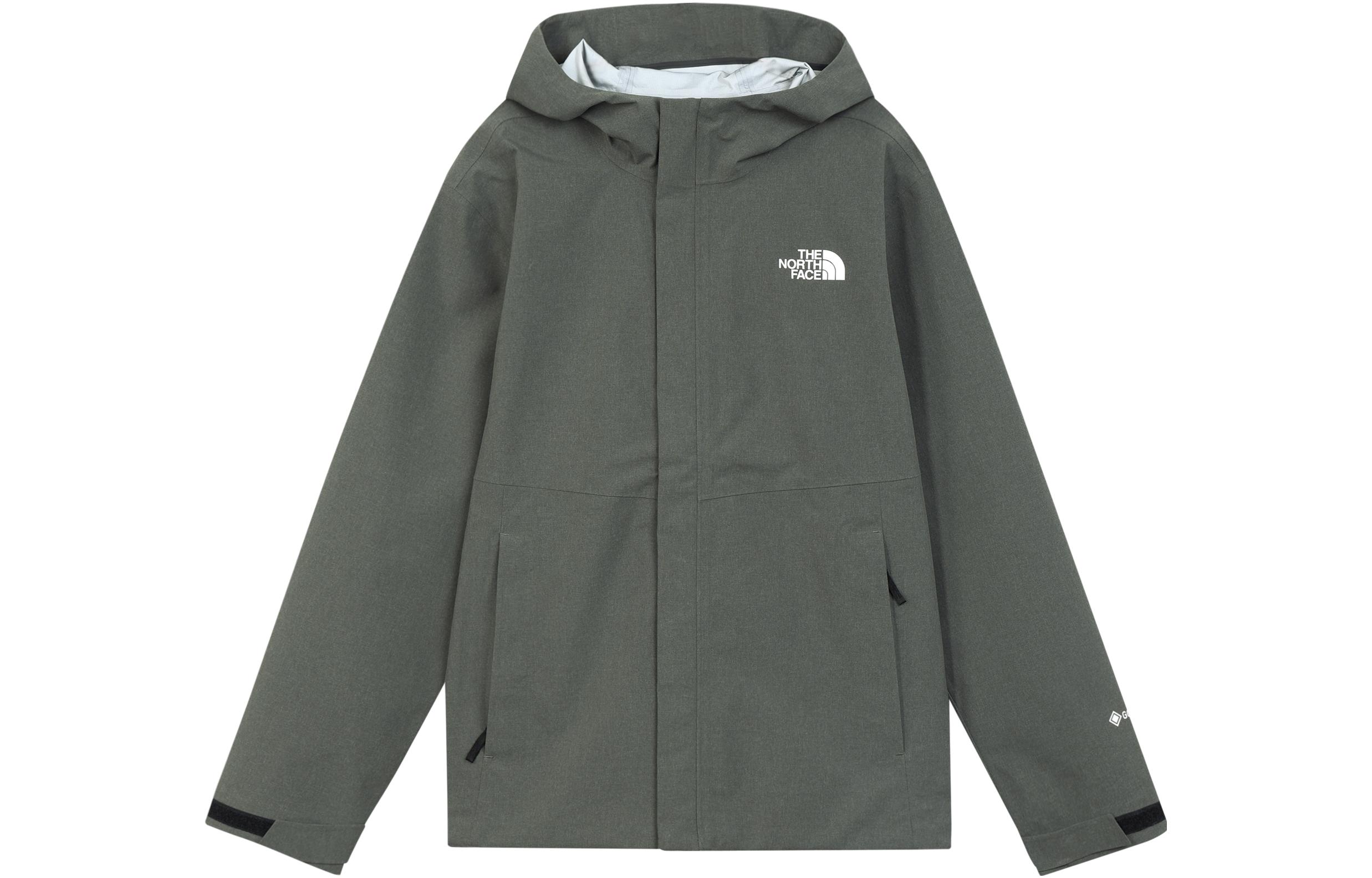 TNF GTX Graphic Logo Hooded Windbreaker Jacket Green Unisex NI2GN31E