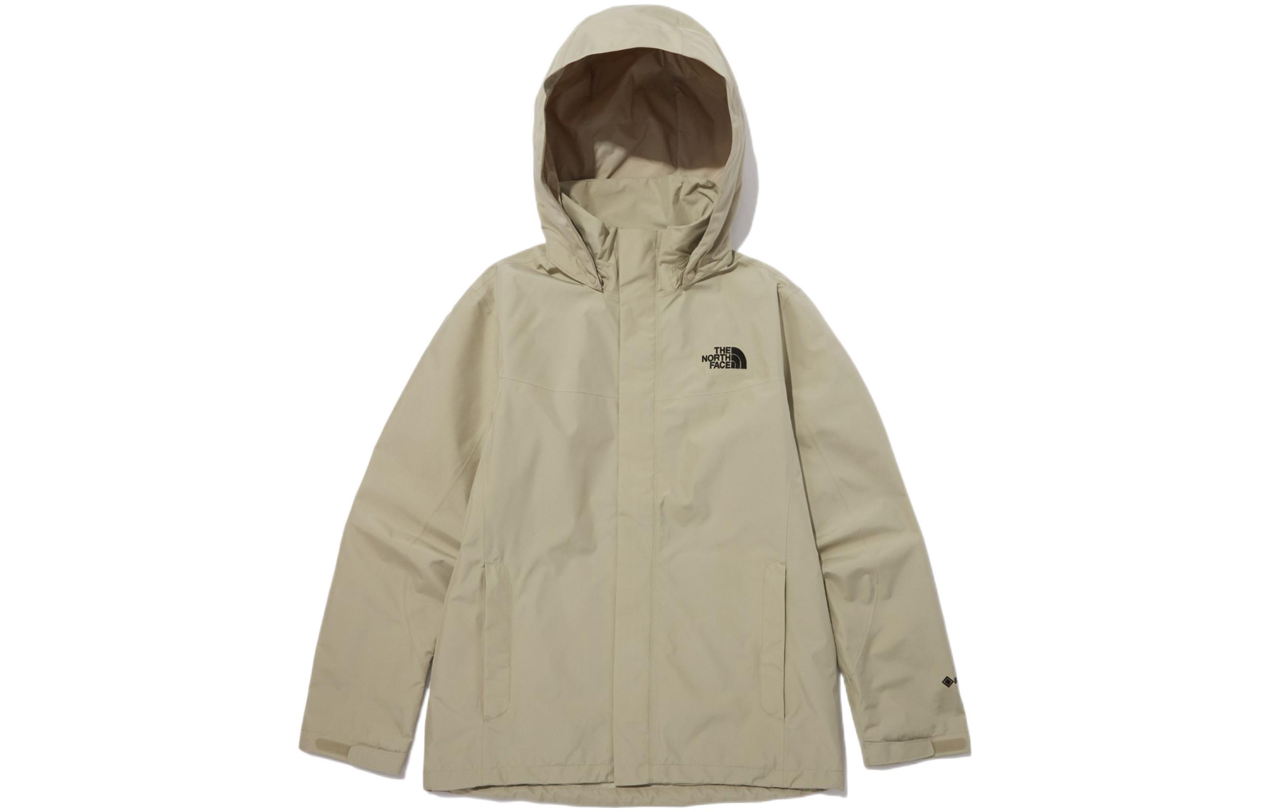 TNF GTX Khaki Logo Hooded Jacket for Men NJ2GP08B