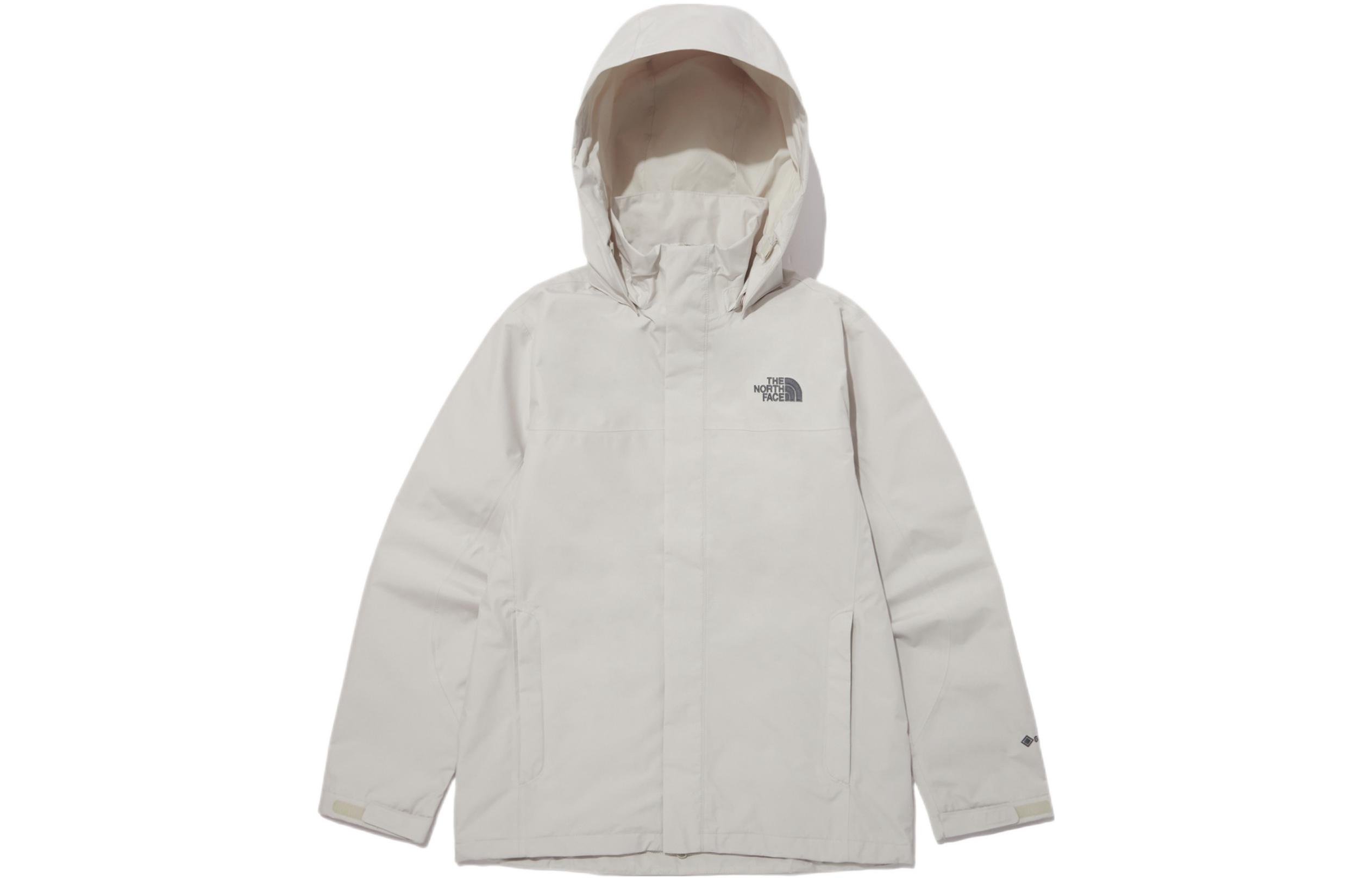 TNF GTX Logo Hooded Outdoor Jacket White NJ2GP08D