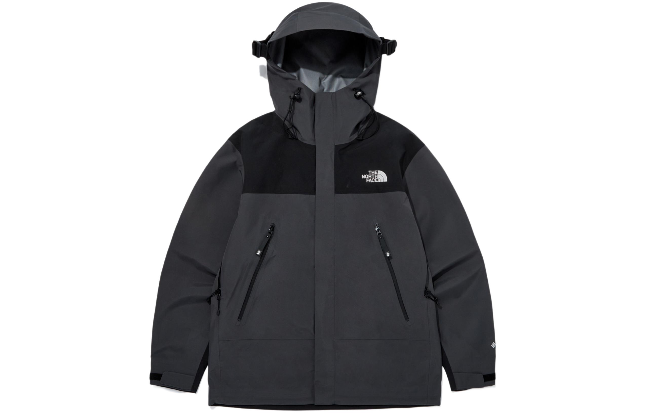 The North Face Gore-Tex Waterproof Outdoor Windbreaker Jacket Dark Grey Unisex NJ2GQ01A