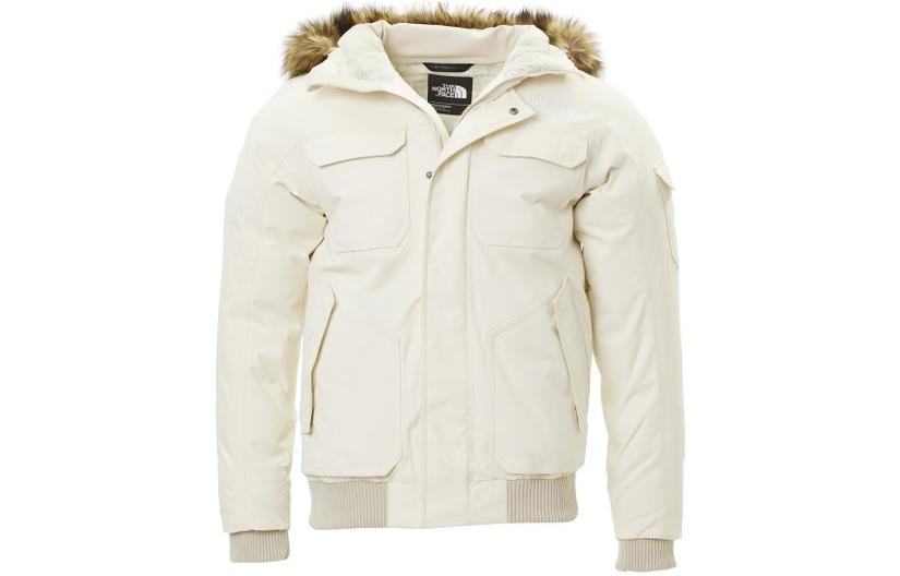 The North Face Gotham 3 All-White Hooded Insulated Jacket NF0A33RG-P4K