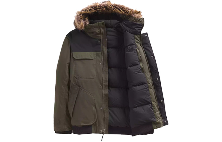 The North Face Gotham 3 Down Jacket Windproof Hooded Winter Green NF0A33RG-21L