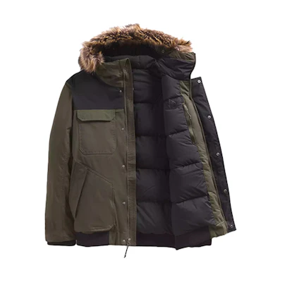 TNF Gotham 3 Down Jacket Windproof Hooded Winter Green NF0A33RG-21L