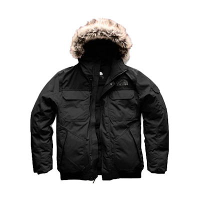 TNF Gotham Black Winter Down Puffer Jacket with Hood NF0A33RG-MN8
