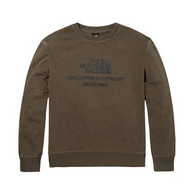 TNF Graphic Crewneck Pullover Sweatshirt Unisex Green NF0A7WAM-21L