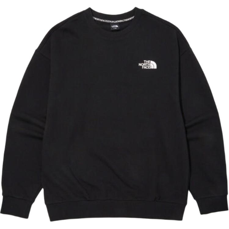 TNF Graphic Crewneck Pullover Sweatshirt Unisex Black NM5MN01A