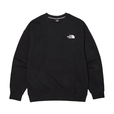 TNF Graphic Crewneck Pullover Sweatshirt Unisex Black NM5MN01A