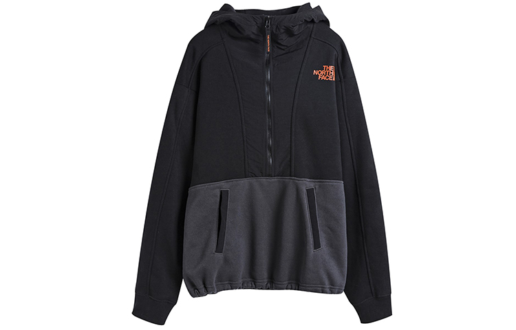 TNF Graphic Half-Zip Hoodie Black Classic Logo Winter Unisex Sweatshirt NF0A3VL5KT0