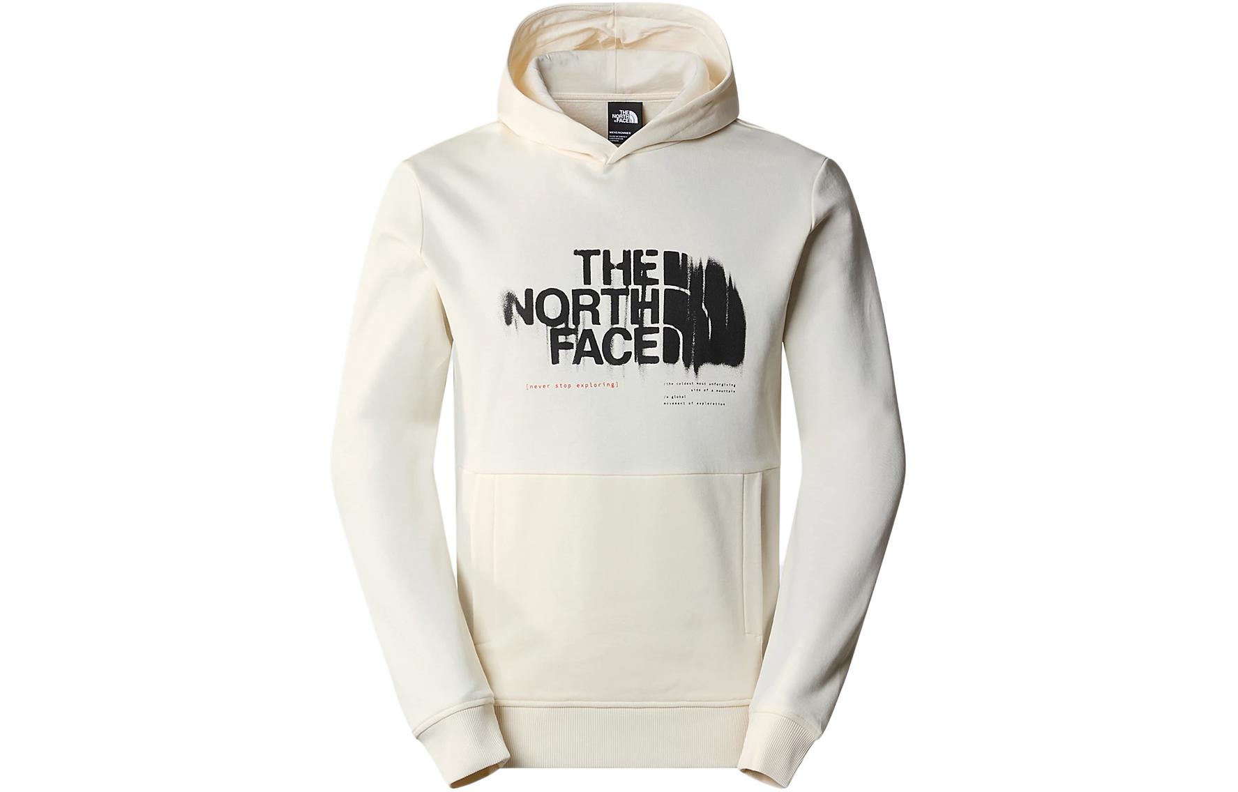 TNF Graphic Hoodie Logo Print Pullover - White NF0A87ET-QLI