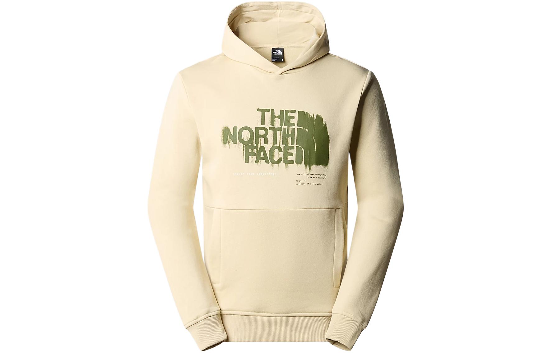 TNF Graphic Logo Hoodie Pullover Khaki NF0A87ET-3X4