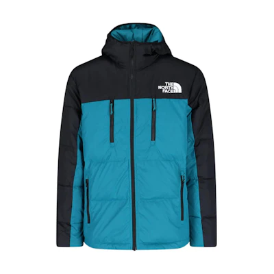TNF Graphic Print Hooded Down Jacket Blue NF0A7X16-2W91