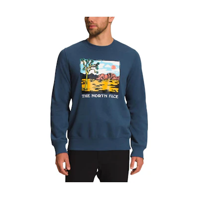 TNF Graphic Pullover Crewneck Sweatshirt Navy Blue NF0A7UO6-83U