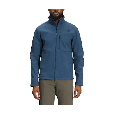 TNF Gray-Blue Zip-Up Jacket with Embroidered Logo Print NF0A4R2A-HKW