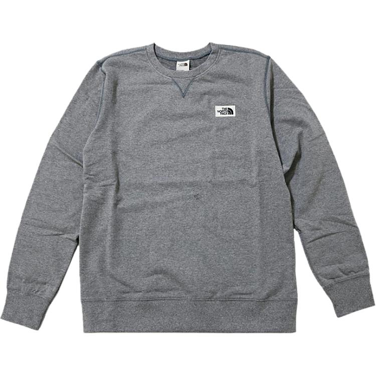 TNF Gray Crewneck Logo Sweatshirt Long Sleeve NF0A7WXH-030
