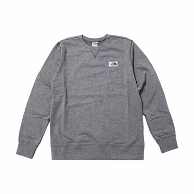 TNF Gray Crewneck Logo Sweatshirt Long Sleeve NF0A7WXH-030