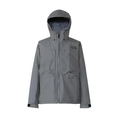 TNF Gray Embroidered Logo Zip-Up Hoodie Jacket NP12403-FG