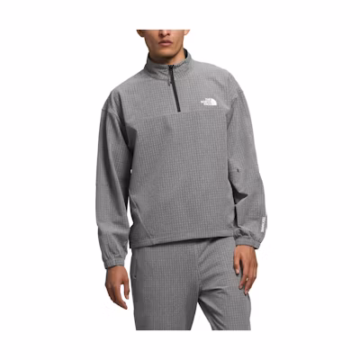 TNF Gray Half-Zip Pullover Sweatshirt with Logo NF0A832U-DYY