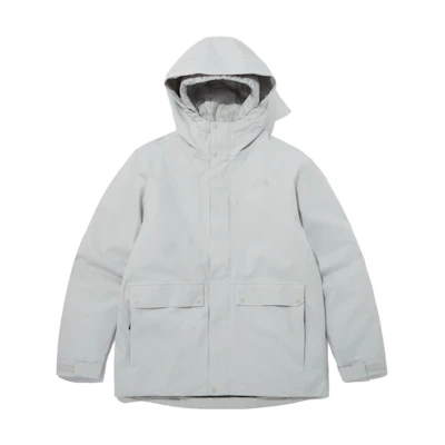 TNF Gray Hooded Casual Sport Zipper Jacket NJ2YP50C
