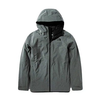 TNF Gray Hooded Hard Shell Jacket 4N9R-DYY