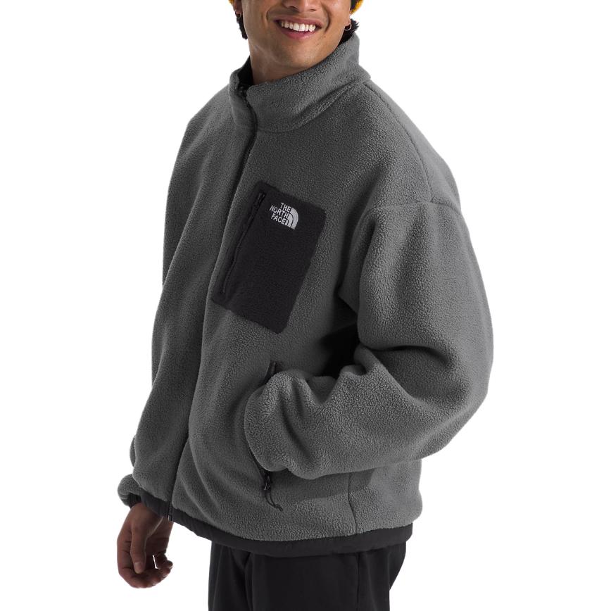 TNF Gray Logo Embroidered Stand Collar Zip Jacket Long Sleeve NF0A89GT-WOO 圖 6