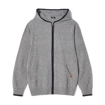 TNF Gray Logo Hoodie Zip-Up Jacket Long Sleeve NJ5JN51B