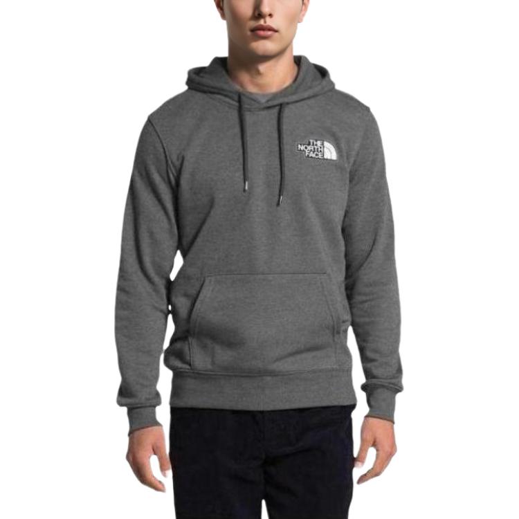 TNF Gray Logo Print Loose Fit Hoodie NF0A3Y9IDYY