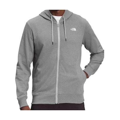 TNF Gray Pullover Hoodie with Drawstring and Zipper NF0A81TV-DYY