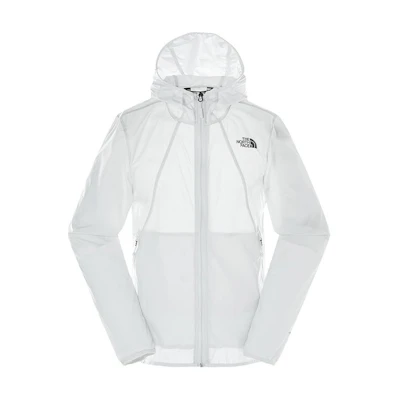TNF Gray Solid Color Windproof Hooded Zip Jacket NF0A3VQX-WXF