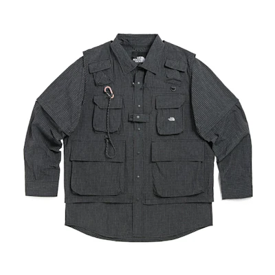 TNF Gray Urban Exploration SS Pocket Work Shirt Jacket NF0A7QQB-0C5