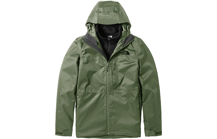 TNF Green 3-in-1 Waterproof Windbreaker Jacket NF0A4UDC-4NX