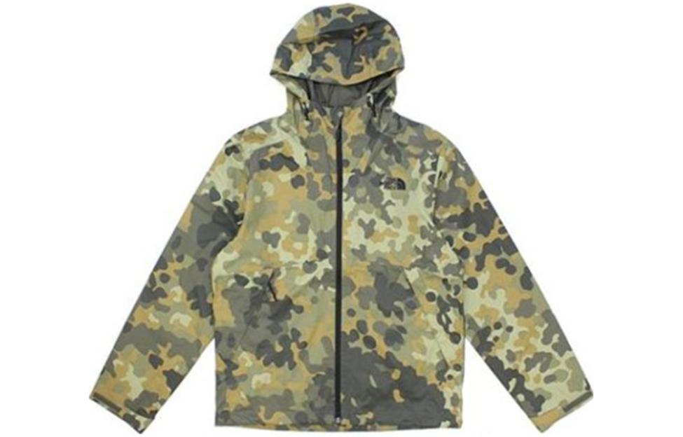 TNF Green Camo Hooded Casual Jacket NF0A33Q6-RT 圖 2