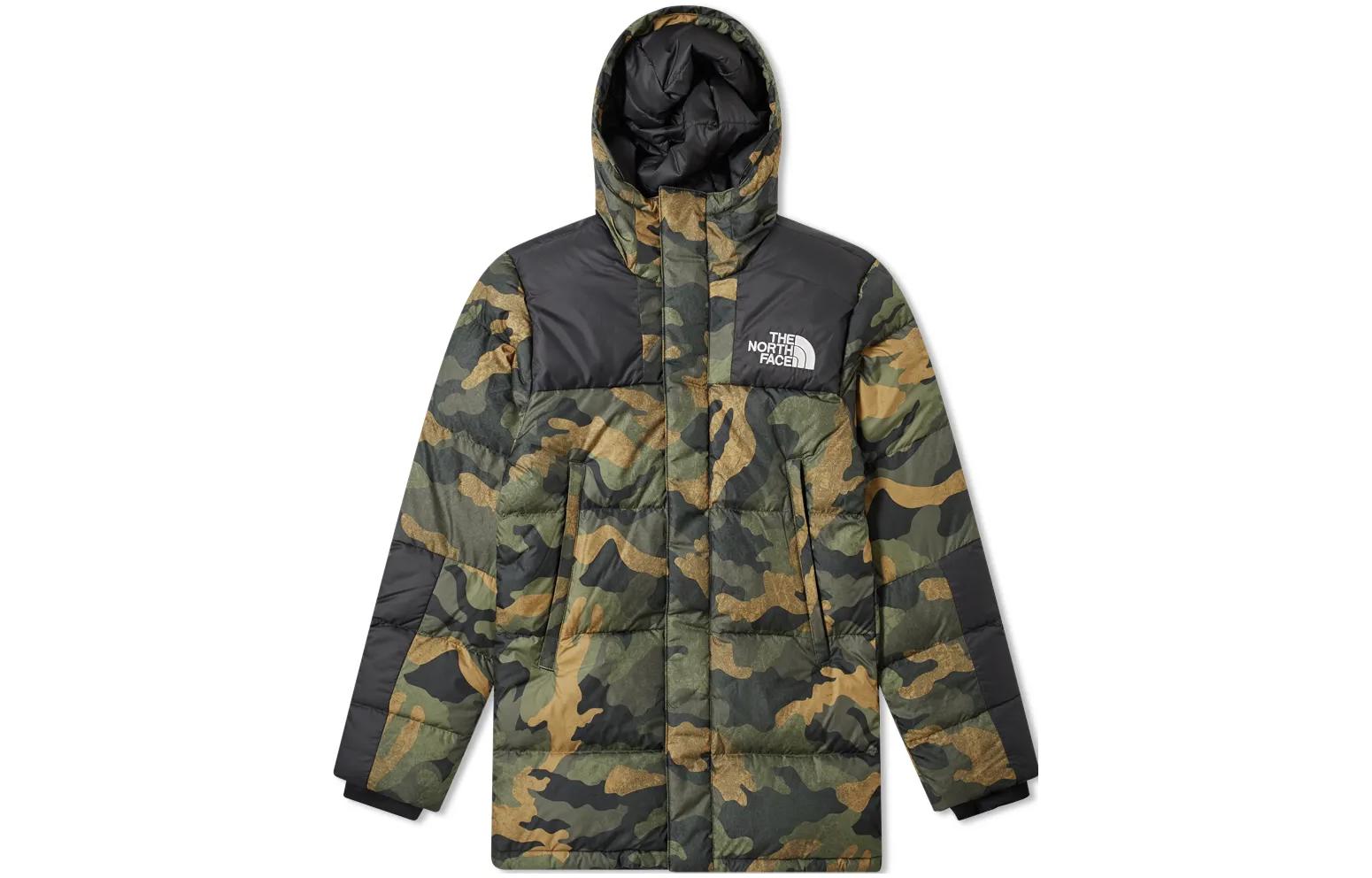 TNF Green Camo Logo Hooded Jacket NF0A3MJL-F32